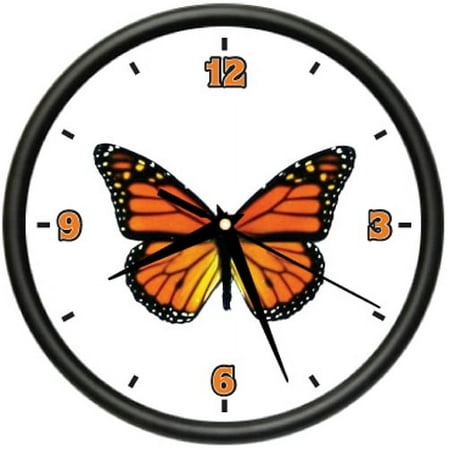 BUTTERFLY 1 Wall Clock butterflies monarch home decor