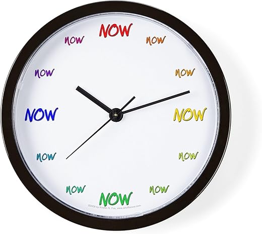 CafePress Now Unique Decorative 10 Wall Clock