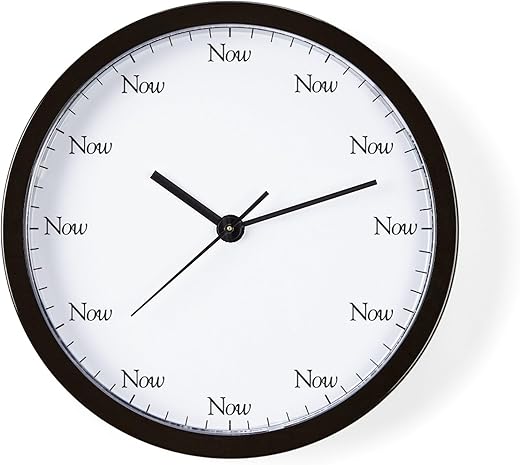 CafePress The Now Unique Decorative 10 Wall Clock