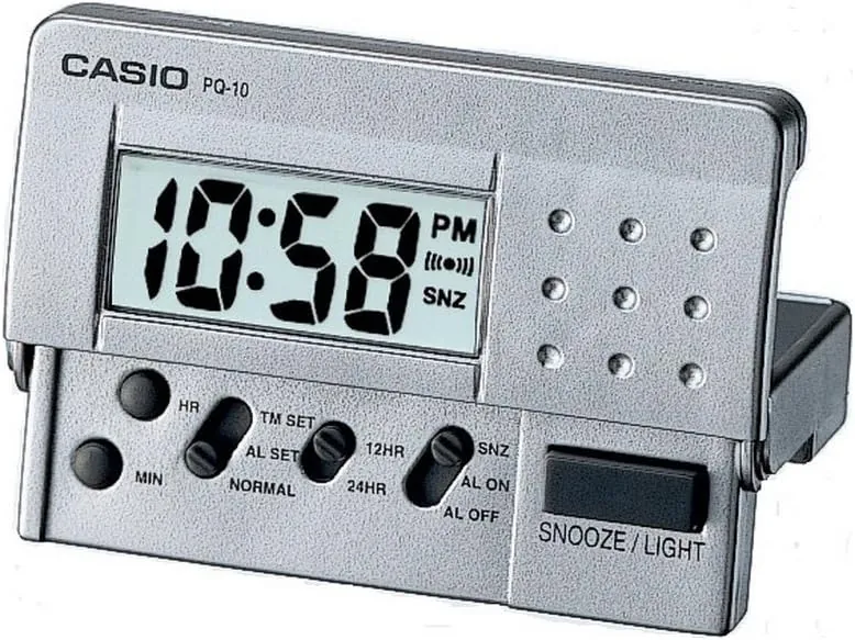 Casio- Led Digital Travel Clock (pq10d-8)