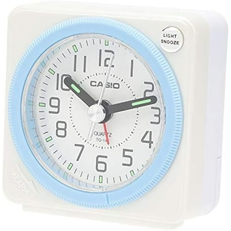 CASIO Alarm Clock white 5.8×5.6cm analog Travel clock Light With TQ-146-7JF