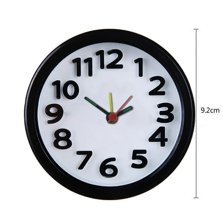 Circular Small Bed Compact Travel Quartz Beep Alarm Clock Cute Portable Chess Clock Analog