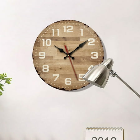 Clocks For Living Room Atomic Clock Led Clock Wall Battery Minimalist Wooden Living Room Clock Wall Mounted Home Mdf Decorative