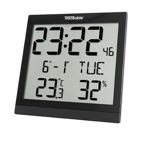 Cole-Parmer AO-94460-25 1076V Digital Radio-Controlled Wall Clock 94460-25