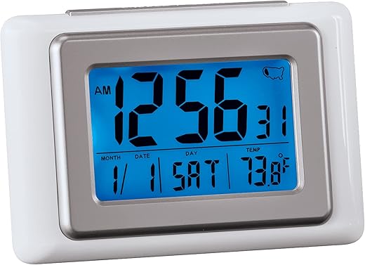 Collections Etc Atomic Radio-Controlled Digital Alarm Clock