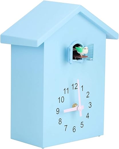 Coo Coo Clock, Bird Clock Sings on Hour Cuckoo Modern with Sounds on Time Alarm Watch Creative Pendulum Clock Wall Art Hanging Home Living Room Kitchen Office Decoration Gifts for Kids Grandfather