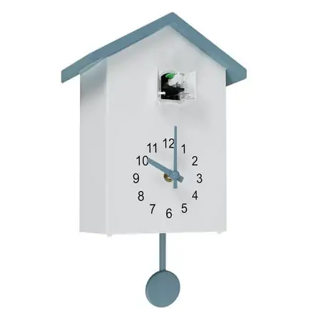 Cuckoo Clock Cuckoo Wall Clock, Cuckoo Bird Voices Call, Modern Design Clock Pendulum, Bird House for Wall Art Home Living Room Kitchen Office DIY Decoration