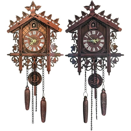 Cuckoo Clock For Wall Traditional Vintage Bird Clock Coo Coo Clock Carved W