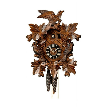 Cuckoo Clock Seven Leaves, three Birds