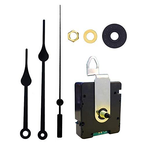 DEEWISH Radio Clock Movement, 0.67 inch(17mm) Axis Length WWVB Radio Electric Controlled Clock Wall Clock Clockwork Scanning Quartz Drives