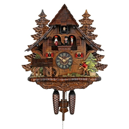 Engstler Quartz Cuckoo Clock - The Successful Fisherman