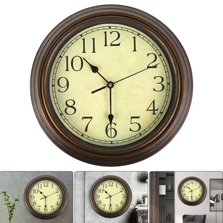 Everso 30CM Western classical Style Wall Clock Iron Vintage Large Mute Clock Wall Decoration