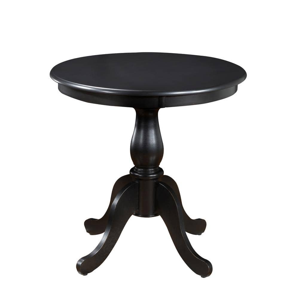 Fairview Antique Black Pedestal Dining Table