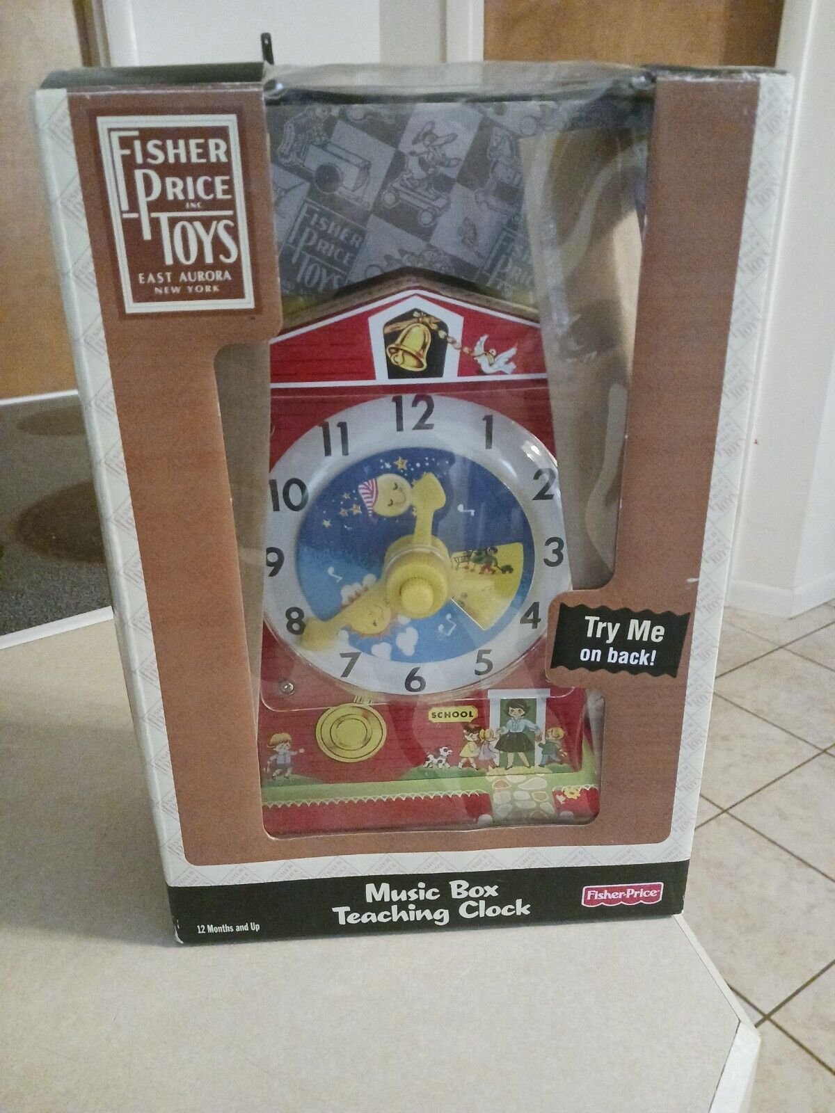Fisher-Price Classics Music Box Teaching Clock Retro Classical Brand New In Box