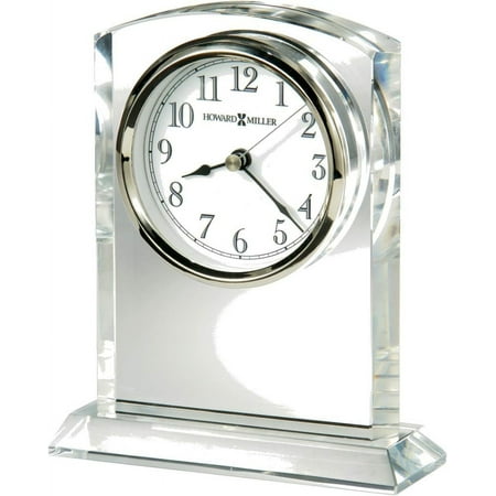 Flaire Table Clock 645-713 – Glass Crystal With Quartz Movement