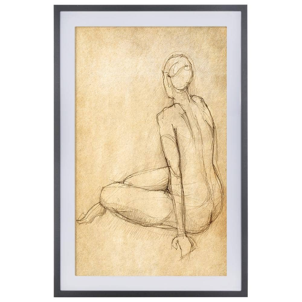 Go Figure Framed Mixed Media Abstract Wall Art 36 in. x 24...
