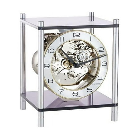 Hermle 23035X40340 7.5 x 6 x 4.5 in. Cygnus Modern Style Bell Chime Mantel Clock