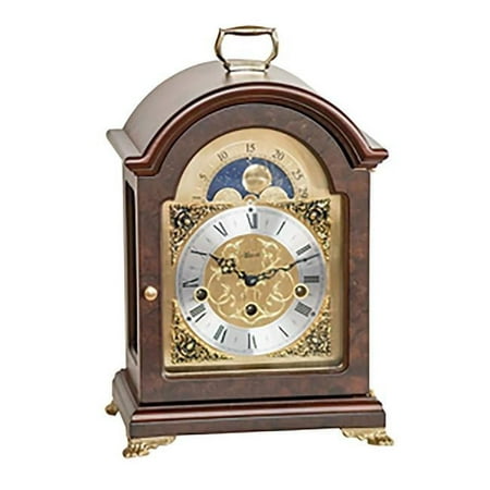 Hermle 23054030340 AIMEE Mechanical Table Clock Bracelet Clock, Walnut