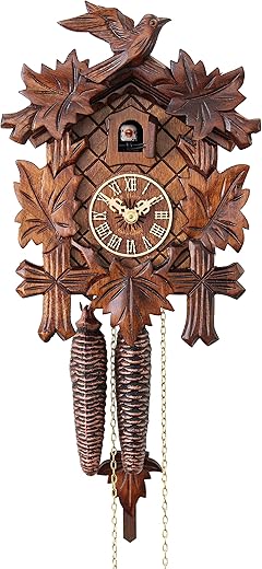 HerrZeit by Adolf Herr Cuckoo Clock - The Traditional Vine Leaves AH 80/1