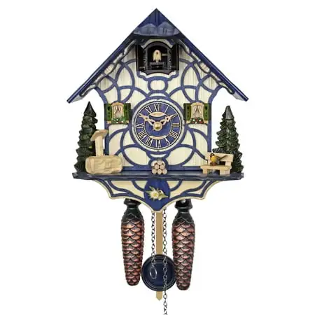 Herrzeit by Adolf Herr Quartz Cuckoo Clock - Magic Blue AH 34 QM