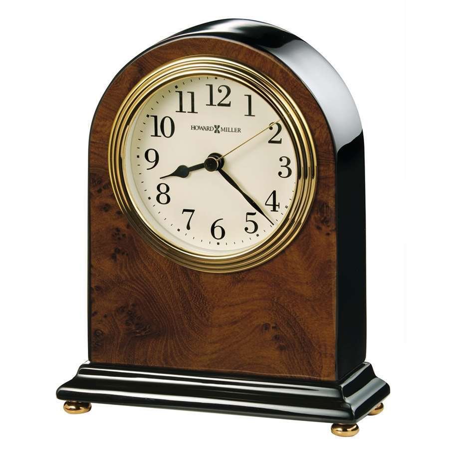 Howard Miller Bedford Table Clock, high-gloss walnut piano - 645576