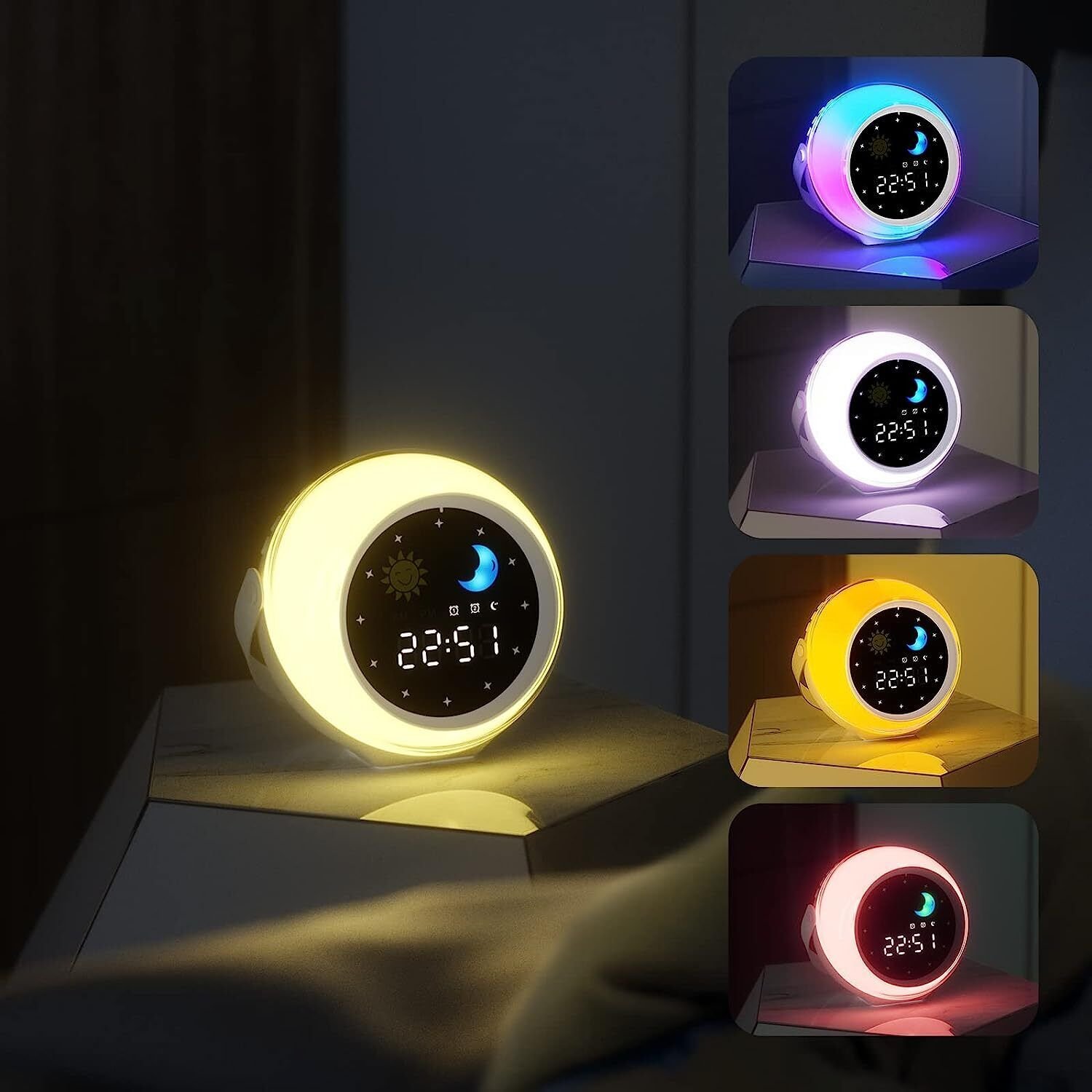 Kids Alarm Clock for Bedroom Decor, Ok to Wake Digital Clock for Toddlers