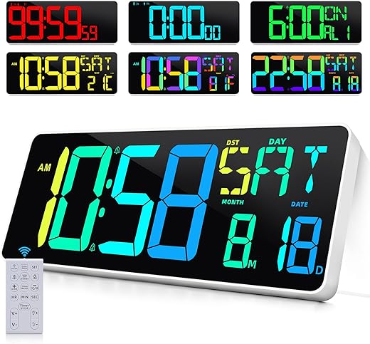 Large Digital Wall Clock Timer 13.5