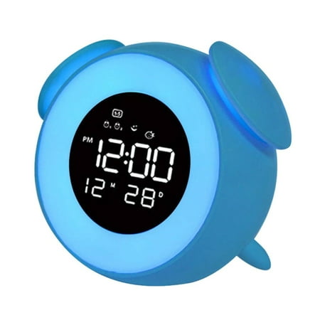 LED Digital Alarm Clock Wake-up Light Sunrise Night Lamp for Kids