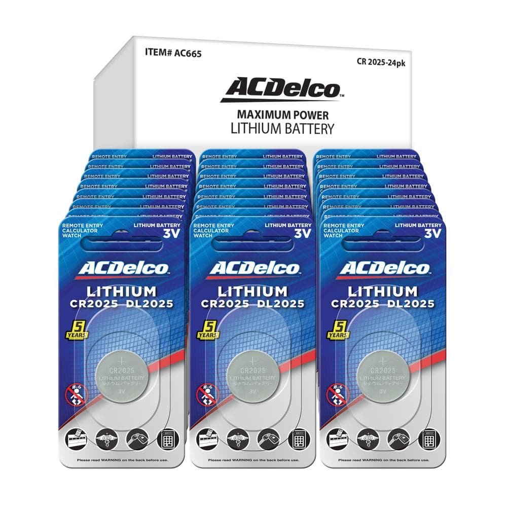 Lithium Button Cell CR2025 3-Volt Battery (24-Pack)