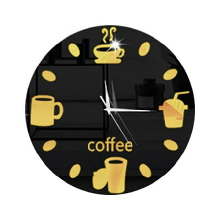 Magnetic Clock for Fridge Refrigerator The Time Coffee Cup Refridgerator Magnets Stickers Sticky