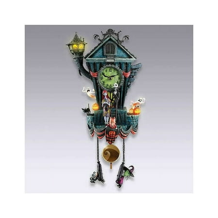 Mister Jack's Nightmare Before Christmas Cuckoo Wall Clock - Halloween Wall Clock, Halloween Decoration (1 piece)