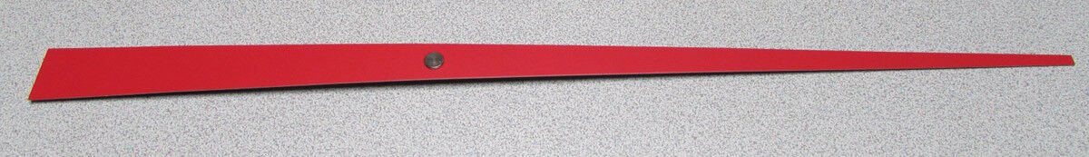 New X-Large Red Sweep Second Clock Hand - 10" Hand Length, 16" Overall (S-11R)