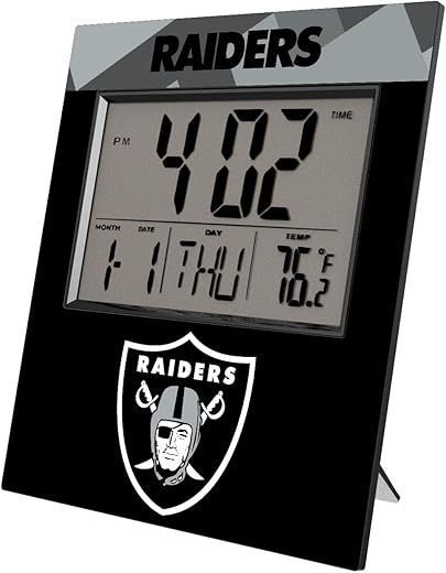 NFL Quadtile Digital Desk Clock