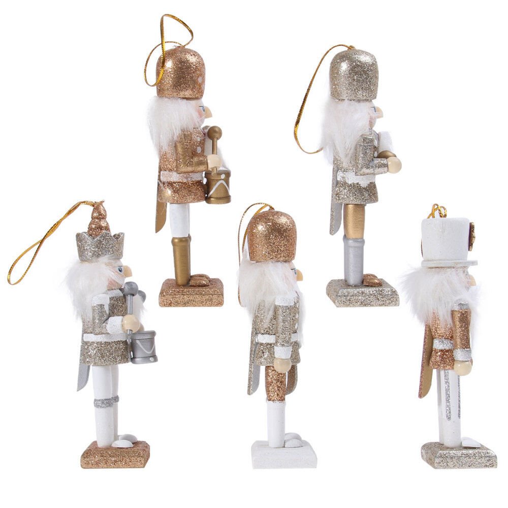 Nutcracker Gold Christmas Decor Tree Ornaments Nutcrackers Biscuit Cream