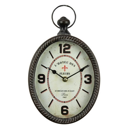 Old-fashioned antique design, rural retro style. Silent decorative wall clock powered by battery