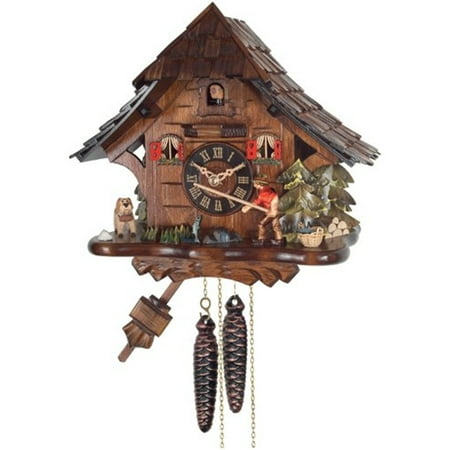 One Day Cuckoo Clock Cottage - Fisherman Raises Fishing Pole