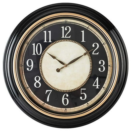 Pacific Bay 23” Norden Decorative Wall Clock Analog Battery Clock for Home Decor