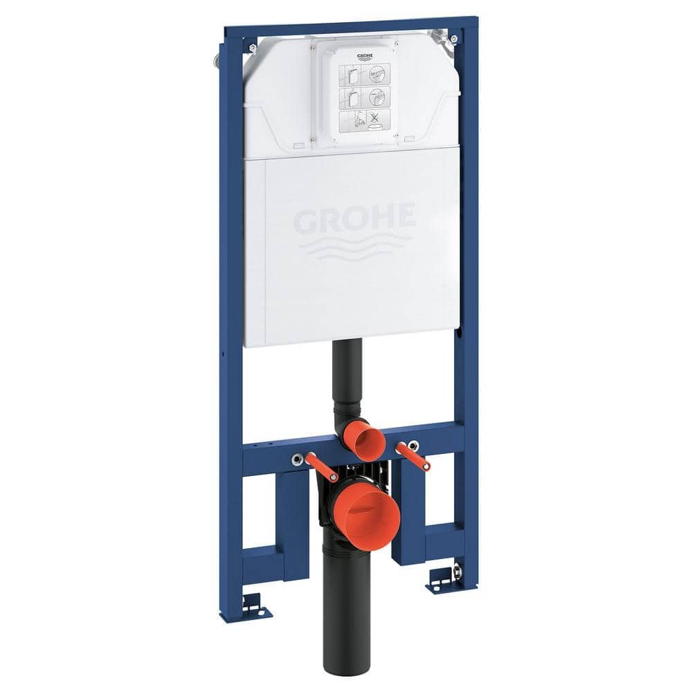 Rapid SL Slim In-Wall Carrier and Tank For Toilet, StarLight Chrome