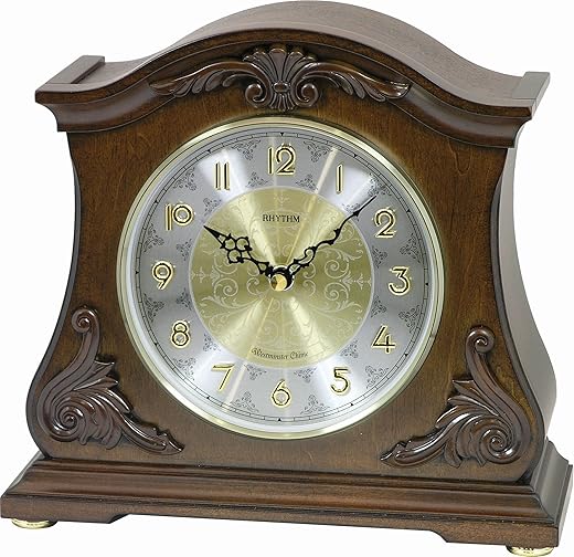 Rhythm Clocks Versaillies II Wooden Musical Mantel Clock