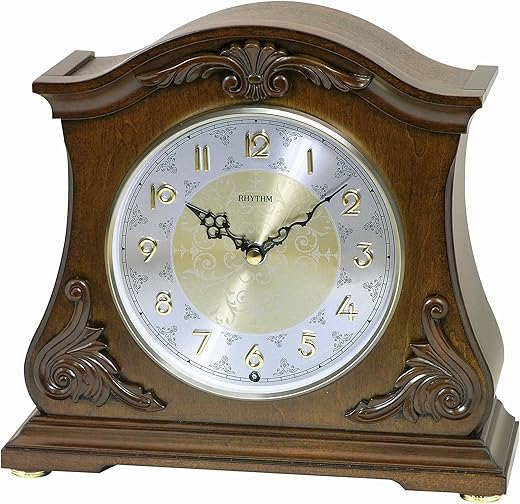 Rhythm Joyful Versailles Mantel Clock