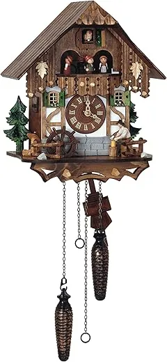 Schneider Quartz Black Forest 10 Inches Cuckoo Clock