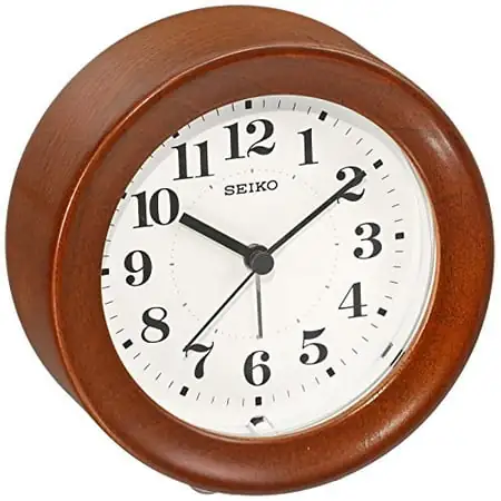 Seiko clock Wall clock table clock Combined use analog alarm Wood frame Chamudi KR899B SEIKO// Movement quartz