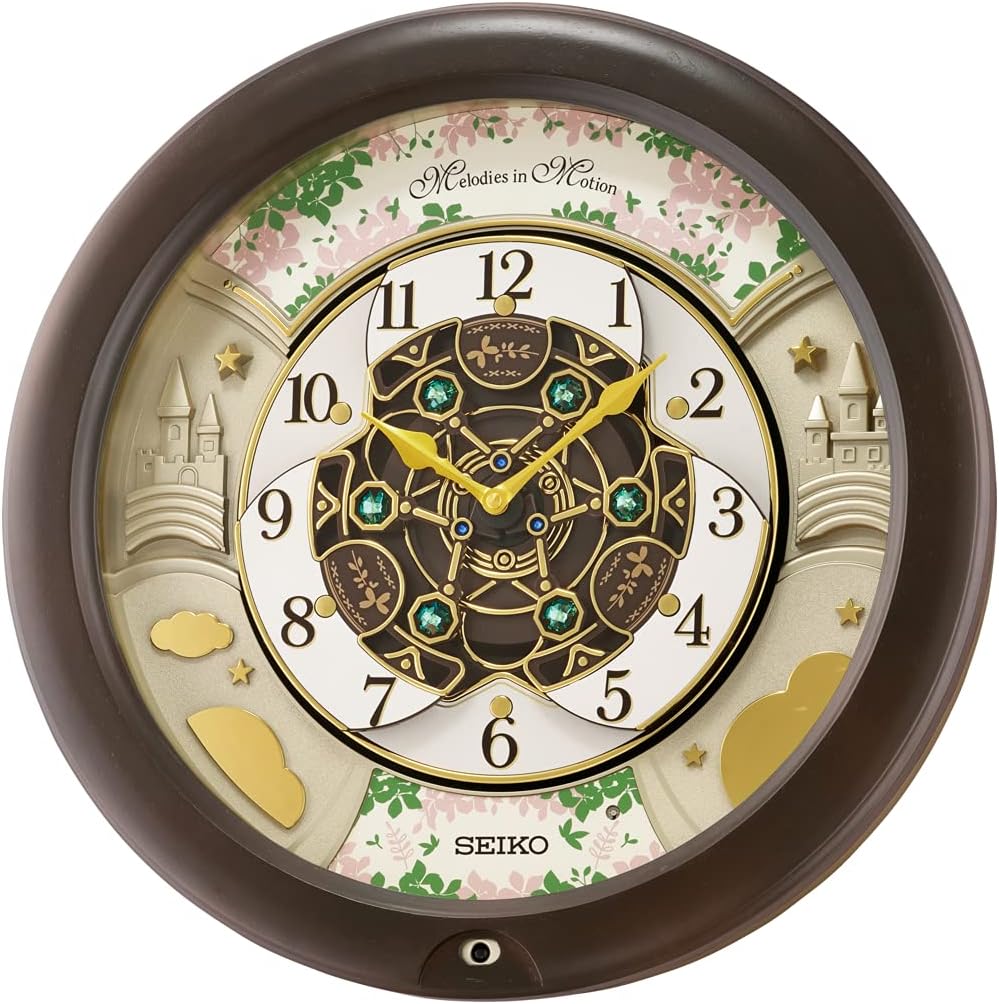 Seiko Melodies in Motion Wall Clock, Cherry Blossom