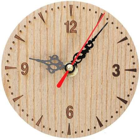 Small Clock Mute Wall Non Ticking Decor Clocks Decoration Decorative