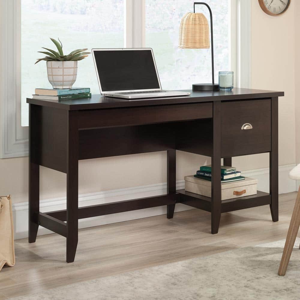 Summit Station 52 in. Rectangular Cinnamon Cherry 2-Drawer Computer Desk with File...