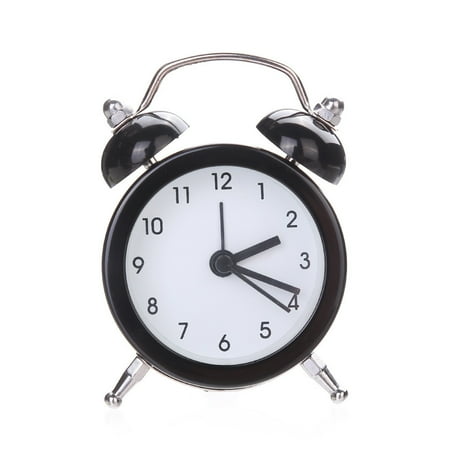 Sunggoko Big Ben Alarm Clock Bell Alarm Clock Twin Bell Silent Alloy Stainless Metal Alarm Clock