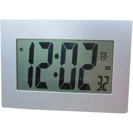 Super large 3.5 LCD numbers atomic clock with alarm and stand