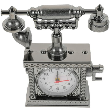 Telephone Desk Clock Kids Old Fashioned Models Vintage European Style Office Abs