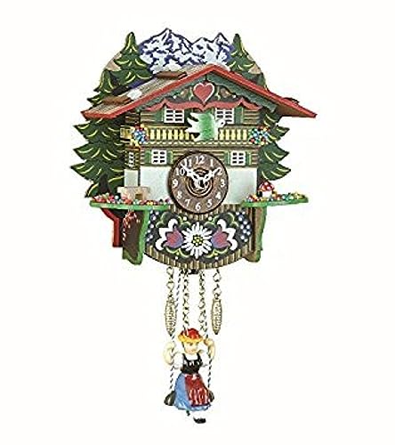 Trenkle Kuckulino Black Forest Clock Swiss House with Quartz Movement and Cuckoo Chime TU 2024 SQ