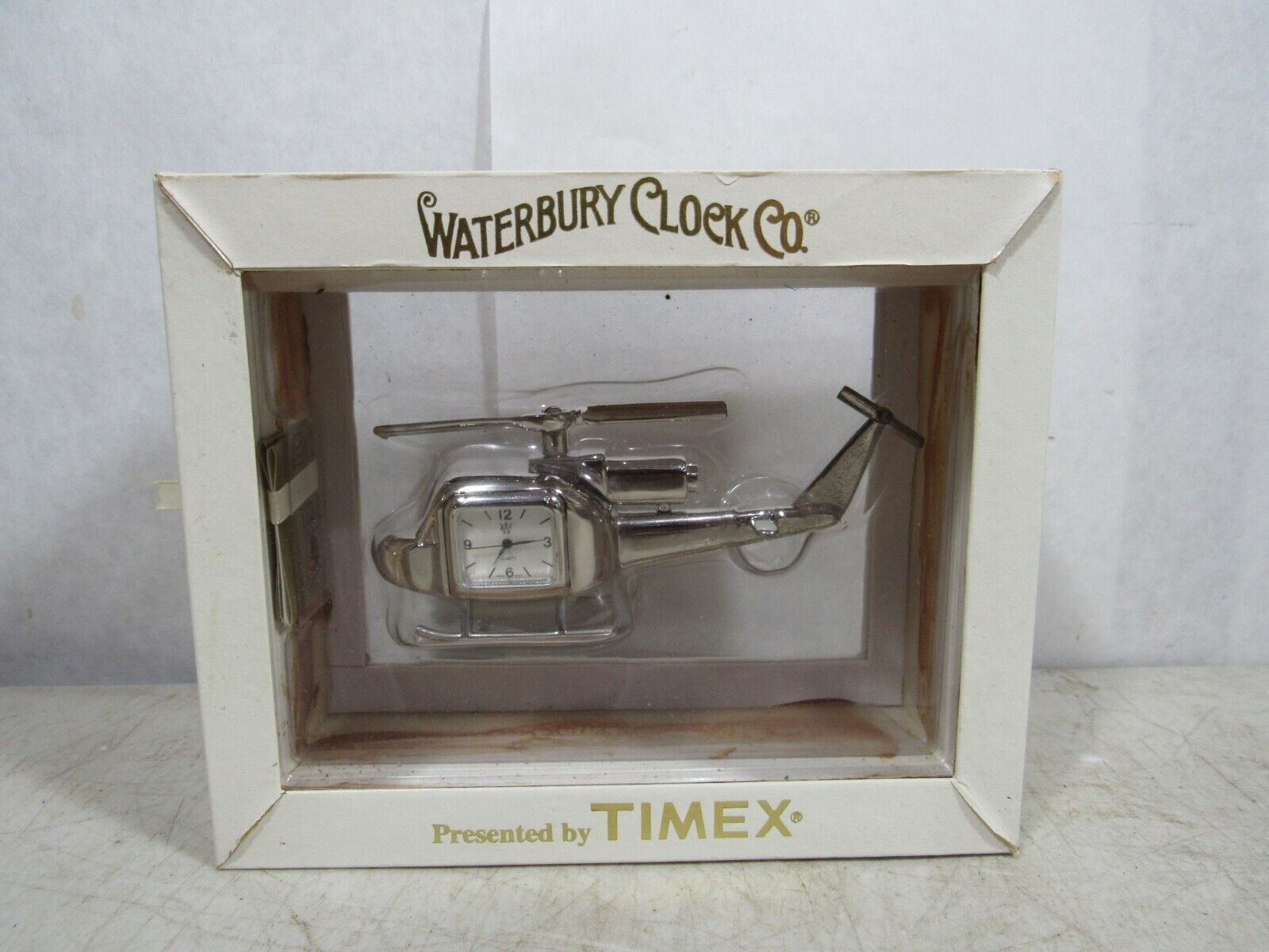 Vintage Waterbury Timex Helicopter Desk Shelf Clock NIB NOS